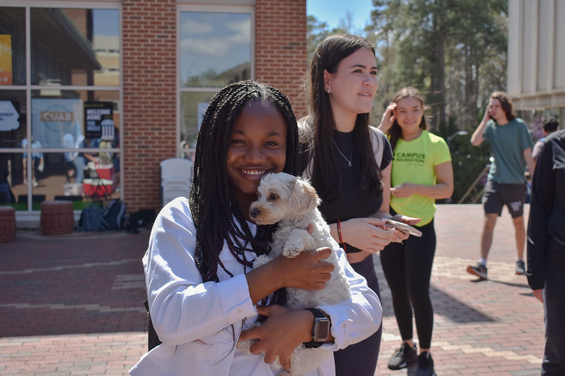 sink123sqdu's tweet photo. Thanks to everyone who came out to our Puppy Yappy Hour last Friday! We enjoyed meeting you and your pups! 🐶📸 Flickr album: https://t.co/5XTyMTF8y4
#TarHeelsStayActive #PuppyYappyHour #DogsofTwitter https://t.co/ZPS7qgQP1p