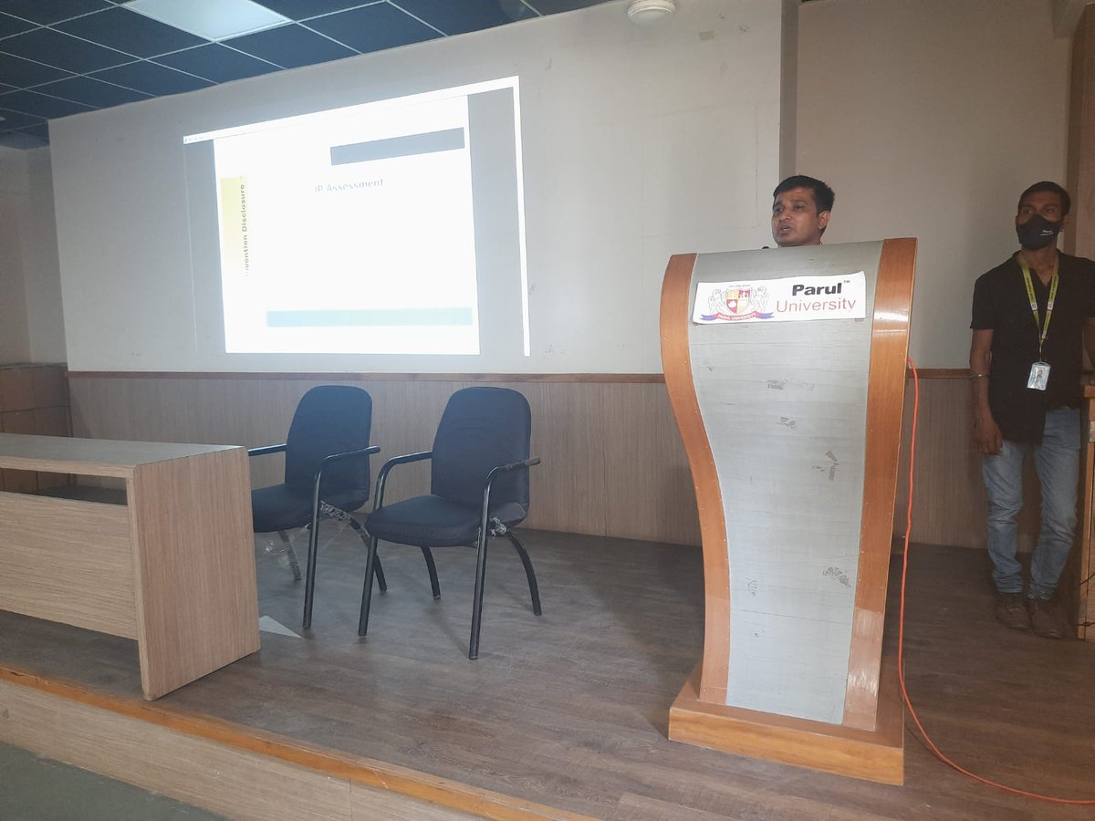 BiopharmaNIPERA's tweet photo. Mr Javed Shaikh,CEO of @BiopharmaNIPERA conducted a #guest #lecture at @ParulUniversity
Topic - BioEntrepreneurship from Lab to Business
#Students Learned to convert their #research #projects and #ideas into a #successful #business and #government schemes to #scale_up their ideas https://t.co/9uc7Ebh9Jo