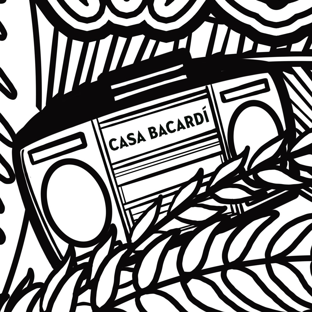 Here’s another sneak peek at the community mural art I’ve been shaking up with @BACARDI x @Dreamvillefest for this weekend at @DixPark! #dowhatmovesyou #dreamvillefest #casabacardi #hageart