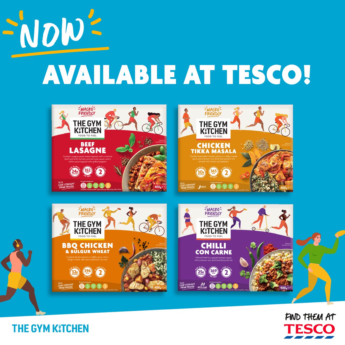 thegymkitchen's tweet photo. Our frozen range is now available @Tesco stores 🥳 https://t.co/1d7L38sNai