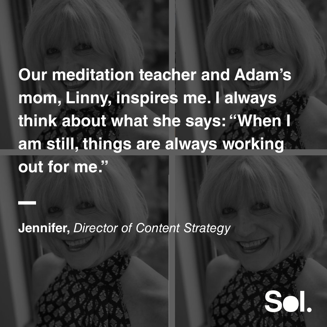 soldesignco's tweet photo. To celebrate #WomensHistoryMonth, Jennifer shares who inspires her. She's someone we all know and love: Linny! https://t.co/Wjk9Z5I1v2