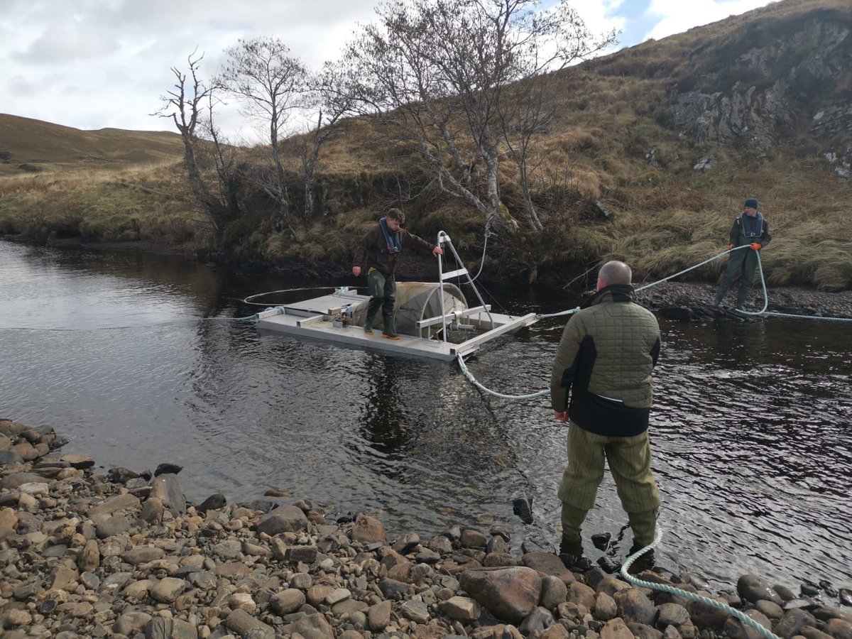 The Oykel is ready to go for the Moray Firth Tracking Project! Today we visited the @KFisheries team to deploy the tracking equipment ahead of another busy tagging season. It’s great to be working alongside the team again! 👏 #WildSalmonFirst