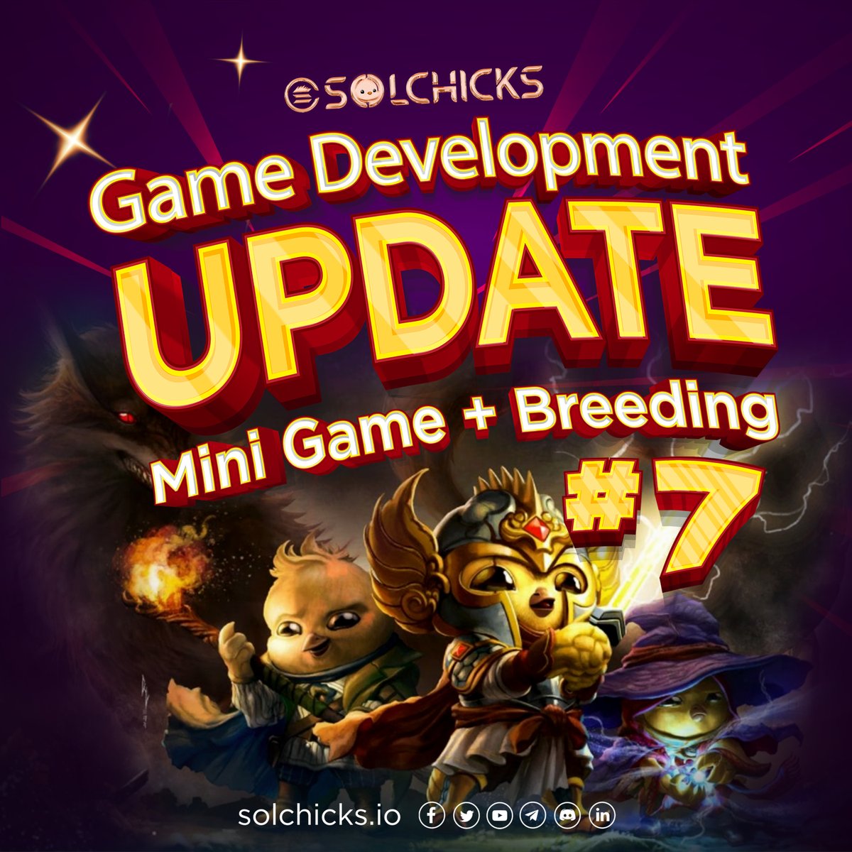 TOMORROW March 31st #SolChicks will be the 1st #P2E #game to go LIVE on #Solana! 🐥🎮

Check out the Dev Blog below to learn about the game mechanics and #PlayToEarn aspects of the Mini-Game.

bit.ly/3NxvVF4 📜

Are you ready to start earning?
Comment below! 

#NFT