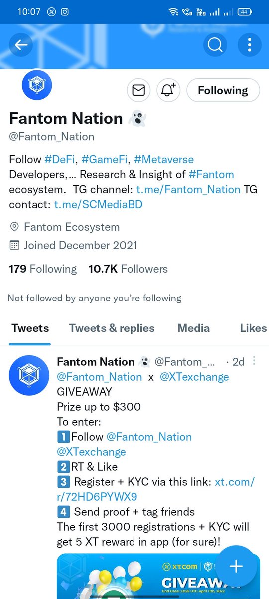 NareshN85556272's tweet photo. @Fantom_Nation @XTexchange Nice project I loved it
@sunnynani168 
@rameshgaru 
@nanin https://t.co/1oygyAB1lR