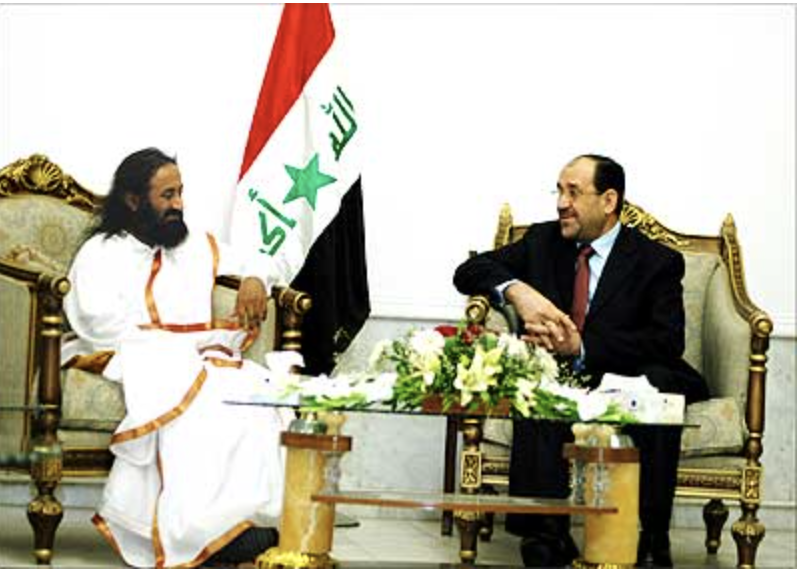 ArtofLiving's tweet photo. There are big powers who have big might, but
theyโre not able to unite hearts and minds. This work can be done only by a spiritual leader.
Nouri al-Maliki
Former Prime Minister of Iraq on @SriSri
40 Years of Peacebuilding
#40YearsofAOL
(file photo) https://t.co/Z7ZDXRba72