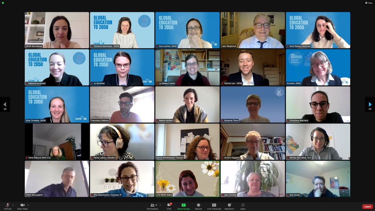 ✅Today we continued the process of dеveloping the new European Declaration on #GlobalEd to 2050 together with 50 policymakers from Ministries and Agencies from across Europe.✍️Drafting of the declaration will take place over the coming months. Learn more👉gene.eu/ge2050