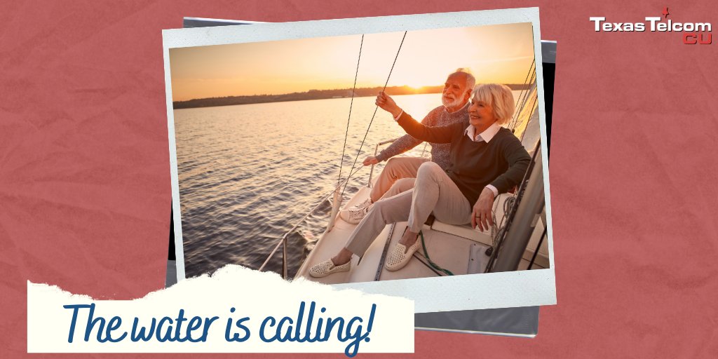 textelcu's tweet photo. Experience life on the #Water without breaking the bank! β΅ Apply for a #RecreationalLoan with #TexasTelcomCU and purchase your dream #Boat. The water is #Calling; let us help answer that call! π
Learn more: https://t.co/rMu5q1sfa4
#TX https://t.co/0NYiVx4xdo