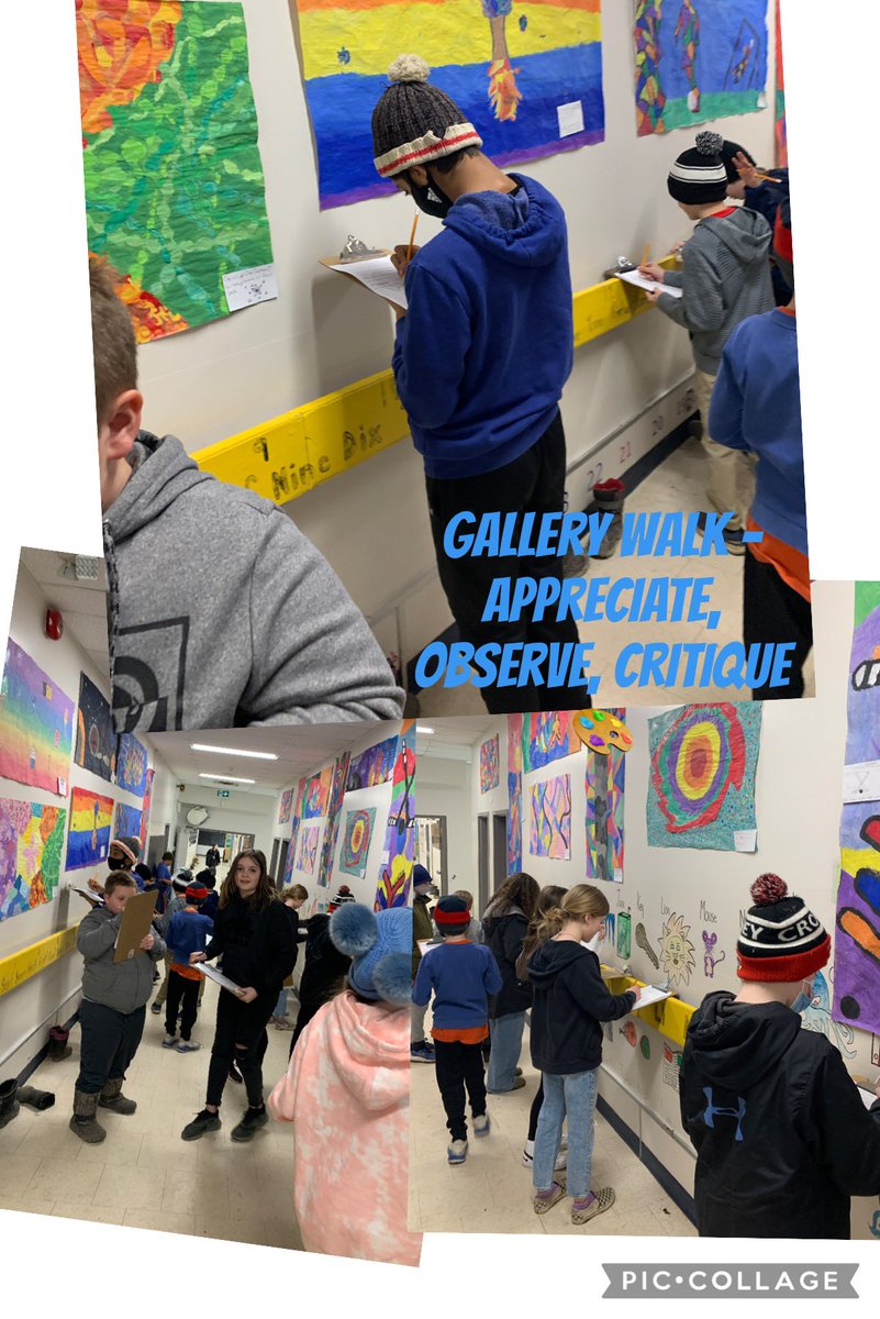 After creating our collaborative murals inspired by Black Toronto public space artist, <a href="/jacquiecomrie/">Jacquie Comrie</a> we curated them <a href="/LeslieFrostPS/">Leslie Frost P.S.</a> and learned how to observe, question, and appreciate each other’s art. #TLDSB_learns