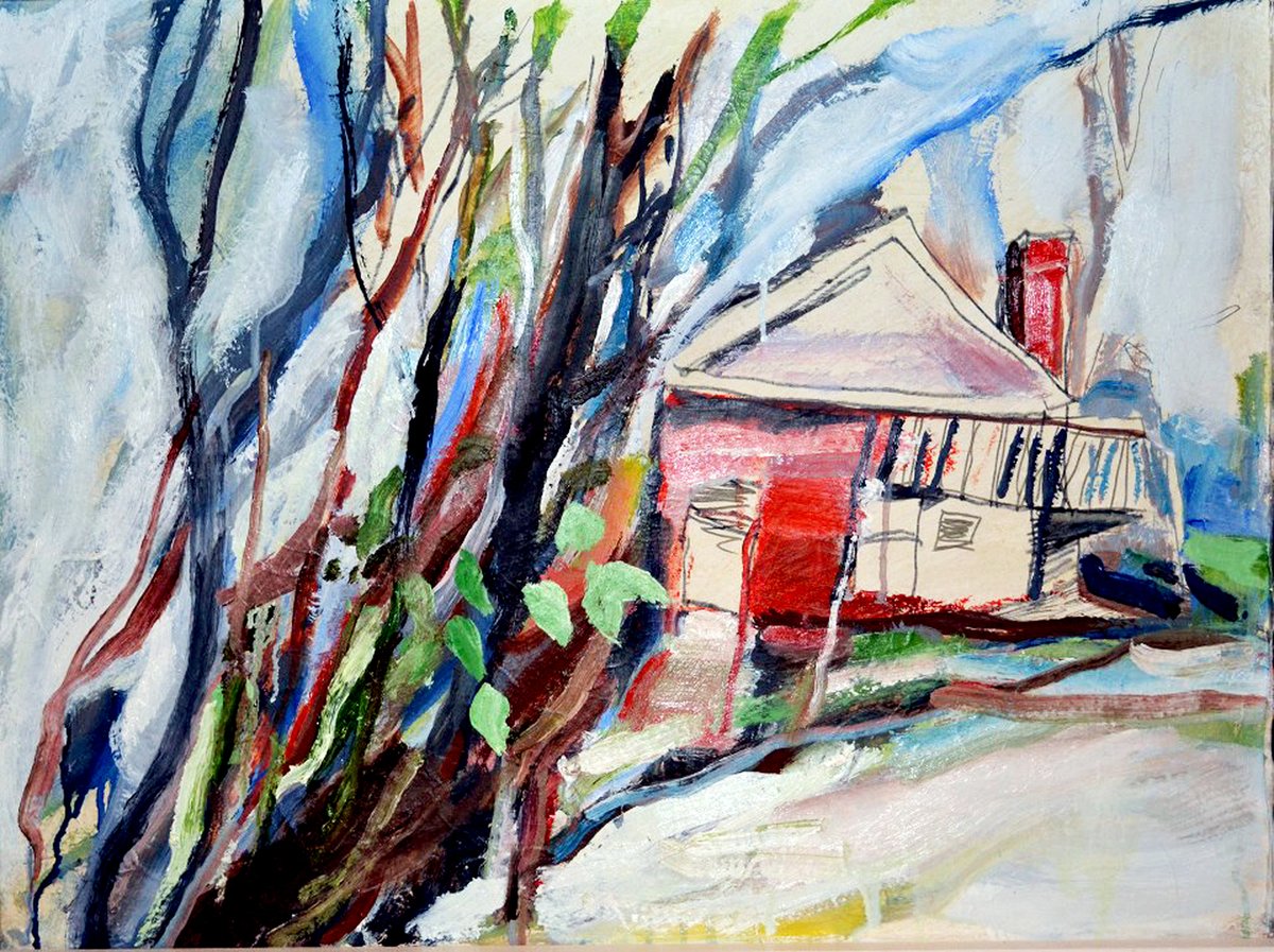 TommyBennett's tweet photo. Harry Bennett: 2012, ten years ago. My father's last oil painting before he died at age 93. He entitled it: The Beginning #harrybennett #art #oilpainting #lastpainting #oilonboard #painting #artist https://t.co/pTh38xQY0R