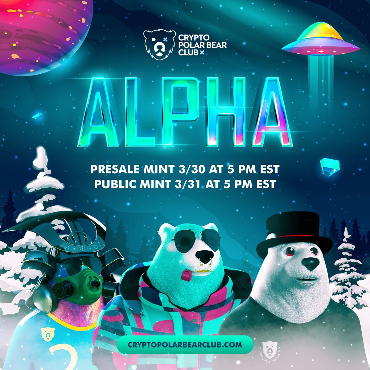 The day has finally arrived 🚀

We're laser-eye focused on getting the CPBC #NFT pre-sale ready for today’s launch @ 5 PM EST.

cryptopolarbearclub.com 🧊🐻‍❄️💙

For a chance of winning a Crypto Polar Bear:

👉 RT ✚ Follow <a href="/CPolarBearC/">Crypto Polar Bear Club (CPBC)</a> ✚ Tag 3 Frens!

#SaveThePolarBears 🐻‍❄️