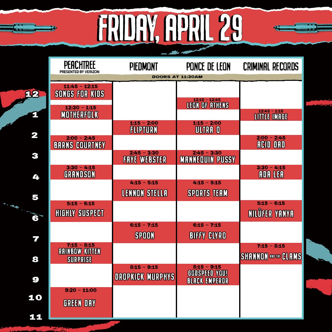 Shaky Knees 2022 schedule