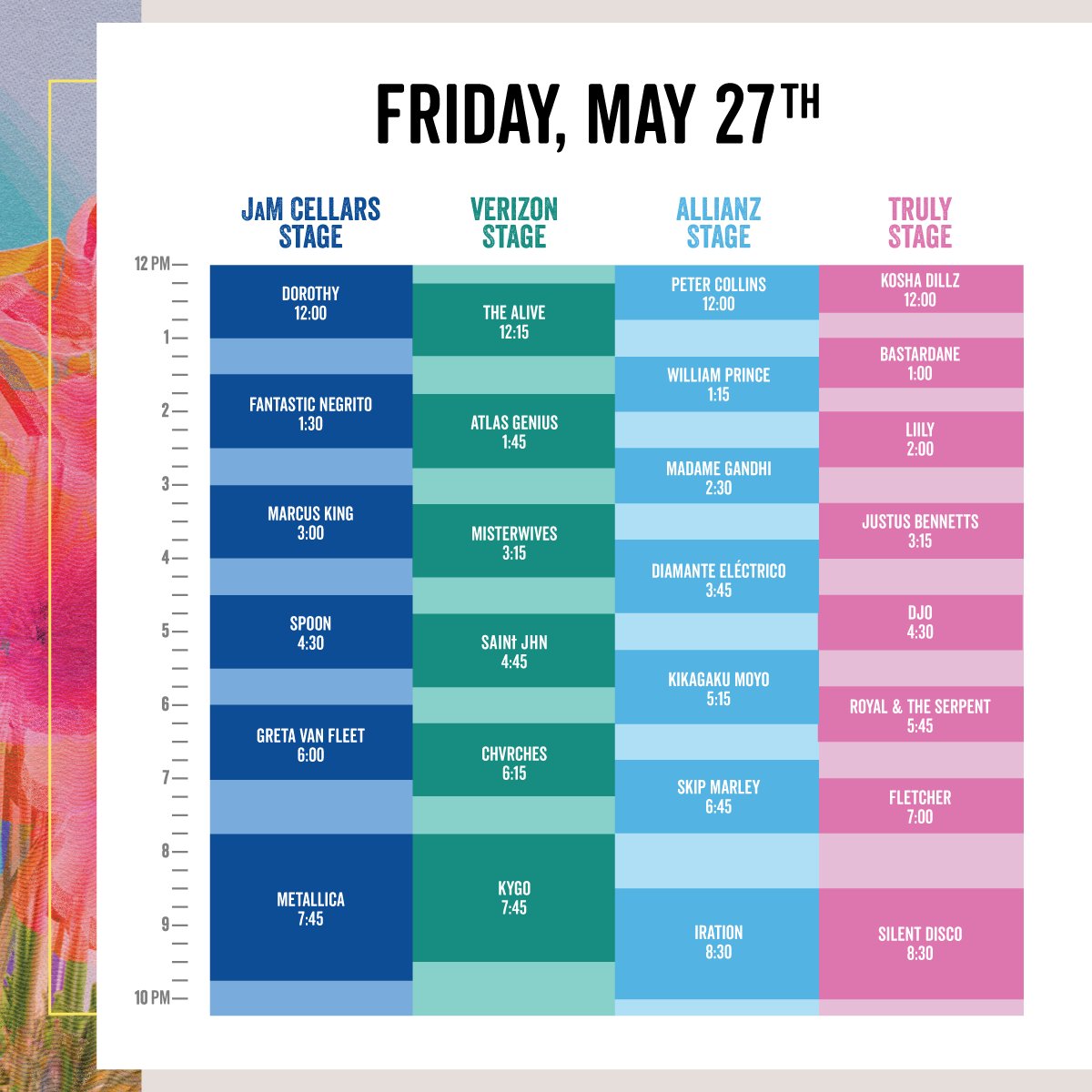 2022 BottleRock schedule