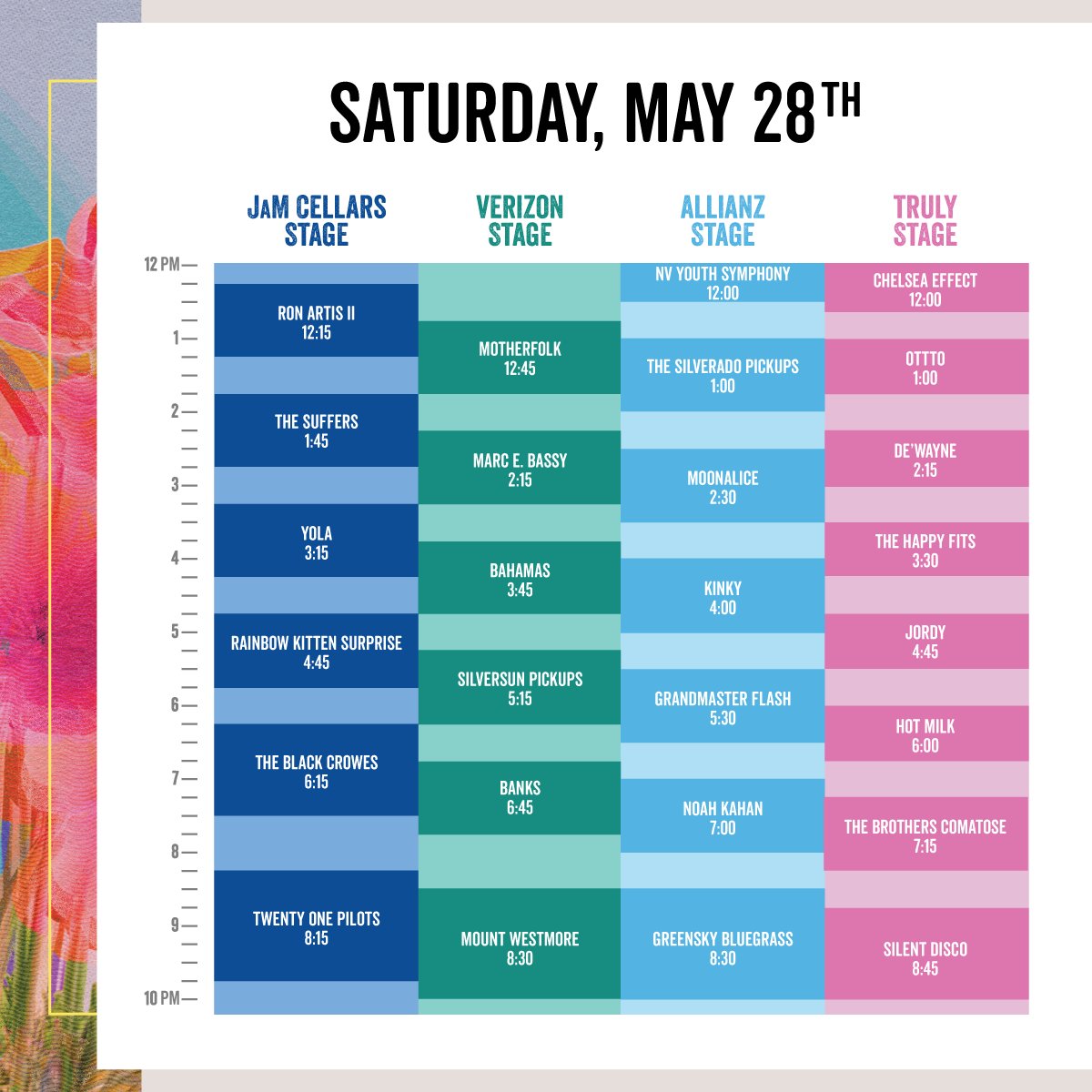 2022 BottleRock schedule