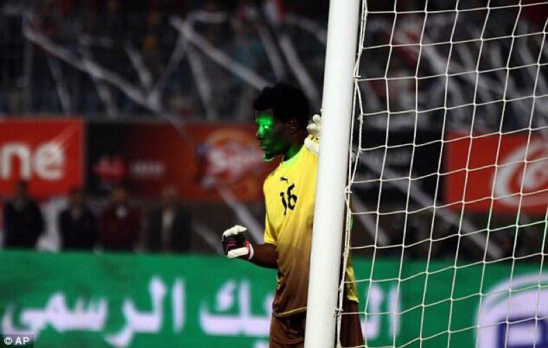 fataud1's tweet photo. Wossop Egypt, heard you are complaining  about laser…..? 

Karma exists. https://t.co/YI9CDG7vKh