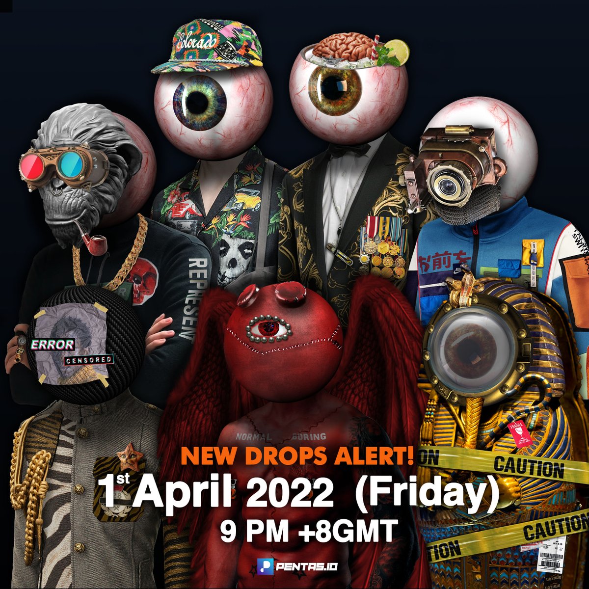 💥NEW DROPS ALERT💥
7 drops to be listed on <a href="/pentas_io/">Pentas | NFT Marketplace</a> <a href="/Pentasian/">PENTASIAN</a> 
1 April 2022 (Friday)
at 9pm +8GMT
app.pentas.io/nft/229494
app.pentas.io/nft/252422
app.pentas.io/nft/252423
app.pentas.io/nft/252424
app.pentas.io/nft/252425
app.pentas.io/nft/252426
app.pentas.io/nft/252427
#pentasian