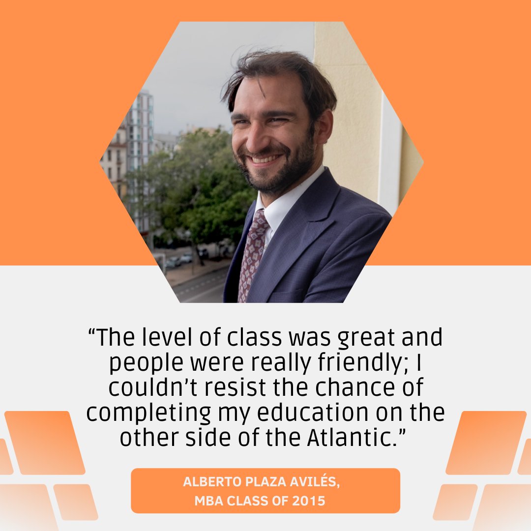 bgsumba's tweet photo. Alberto Plaza Avilés has a fascinating background and story to share from his experience in BGSU's Full-Time MBA program. Read all about it here!
https://t.co/dy91FNqUWH 

#bgsu #bgsumba #bgsubiz #falconproud #alumni https://t.co/FNagkhJxC0