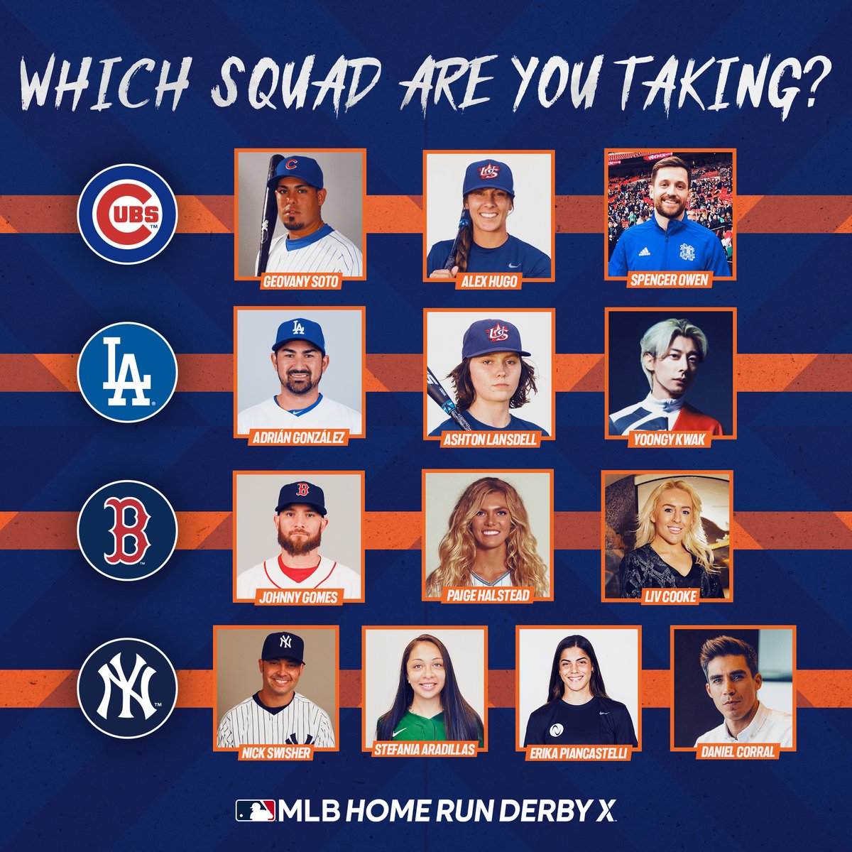 MLB's tweet photo. These squads are loaded. #HomeRunDerbyX https://t.co/txbpXKPdo9