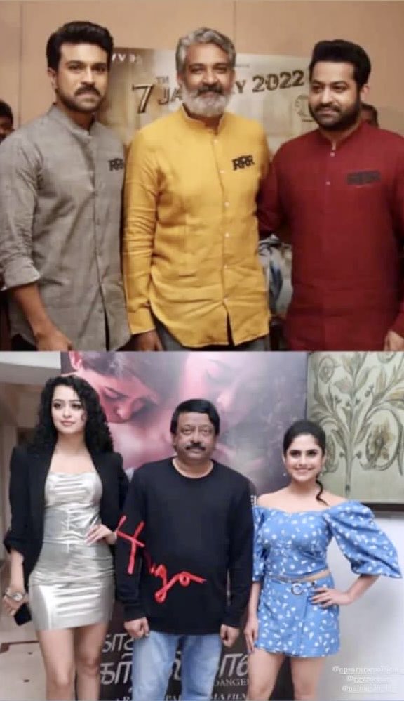 RGVzoomin's tweet photo. Well sirrr @ssrajamouli sir, if u have ur DANGEROUS men like @AlwaysRamCharan and @tarak9999 ,I also have my DANGEROUS women like @NainaGtweets and ⁦@_apsara_rani⁩ https://t.co/XWDkb9ufSH