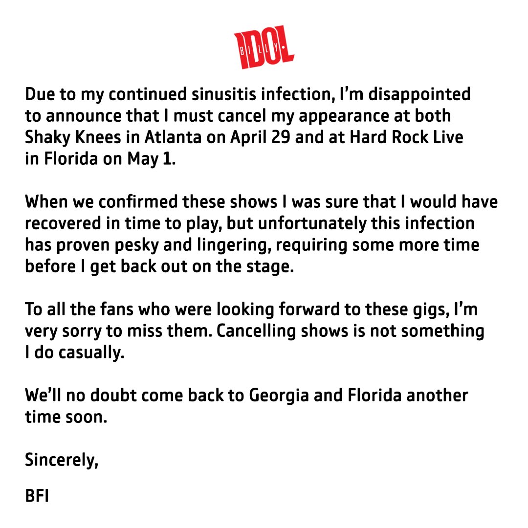 Billy Idol tweet media
