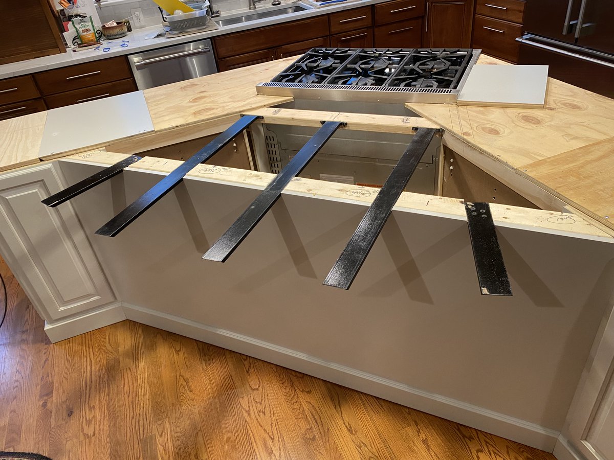GraniteBracket's tweet photo. Before the countertop - We have brackets for projects of all shapes and sizes! https://t.co/4ZMd5ON0MI