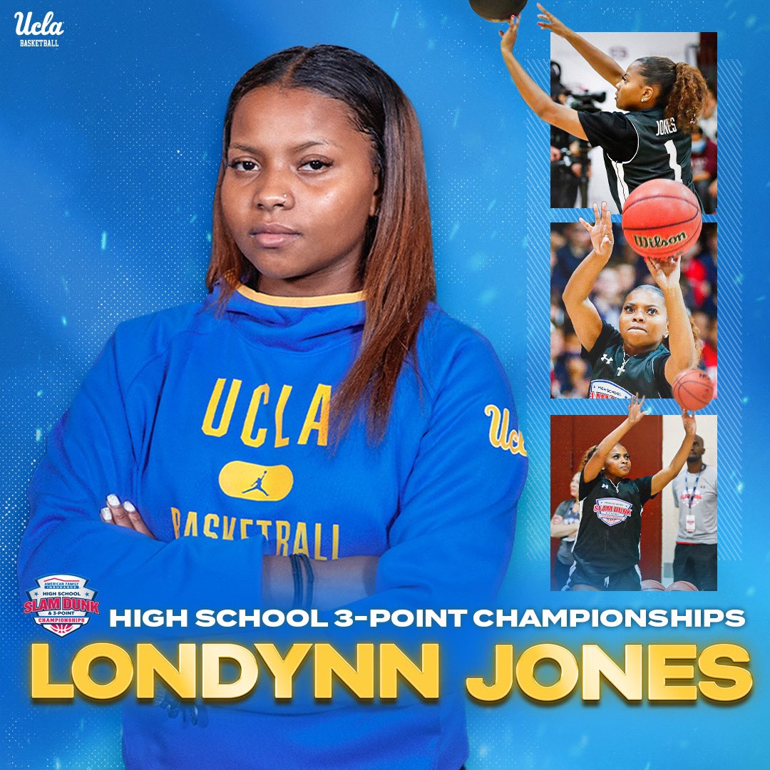 UCLAWBB's tweet photo. Congratulations to @LondynnThaCutie on her second-place finish at the High School 3-Point Championships! 

#GoBruins https://t.co/Yn3dM7e61o