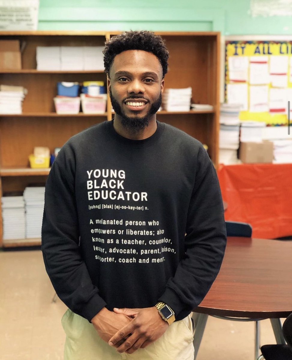 REALBRUHSTEACH's tweet photo. When we show up, they take notice! 📝👏🏽 

📸: @ikingdavid | IG 

#blackmenteach #blackteachers #blackeducators #teachersmatter #earlychildhoodeducator #educatorlife #nola #nonprofit https://t.co/nqUf3aVnRV