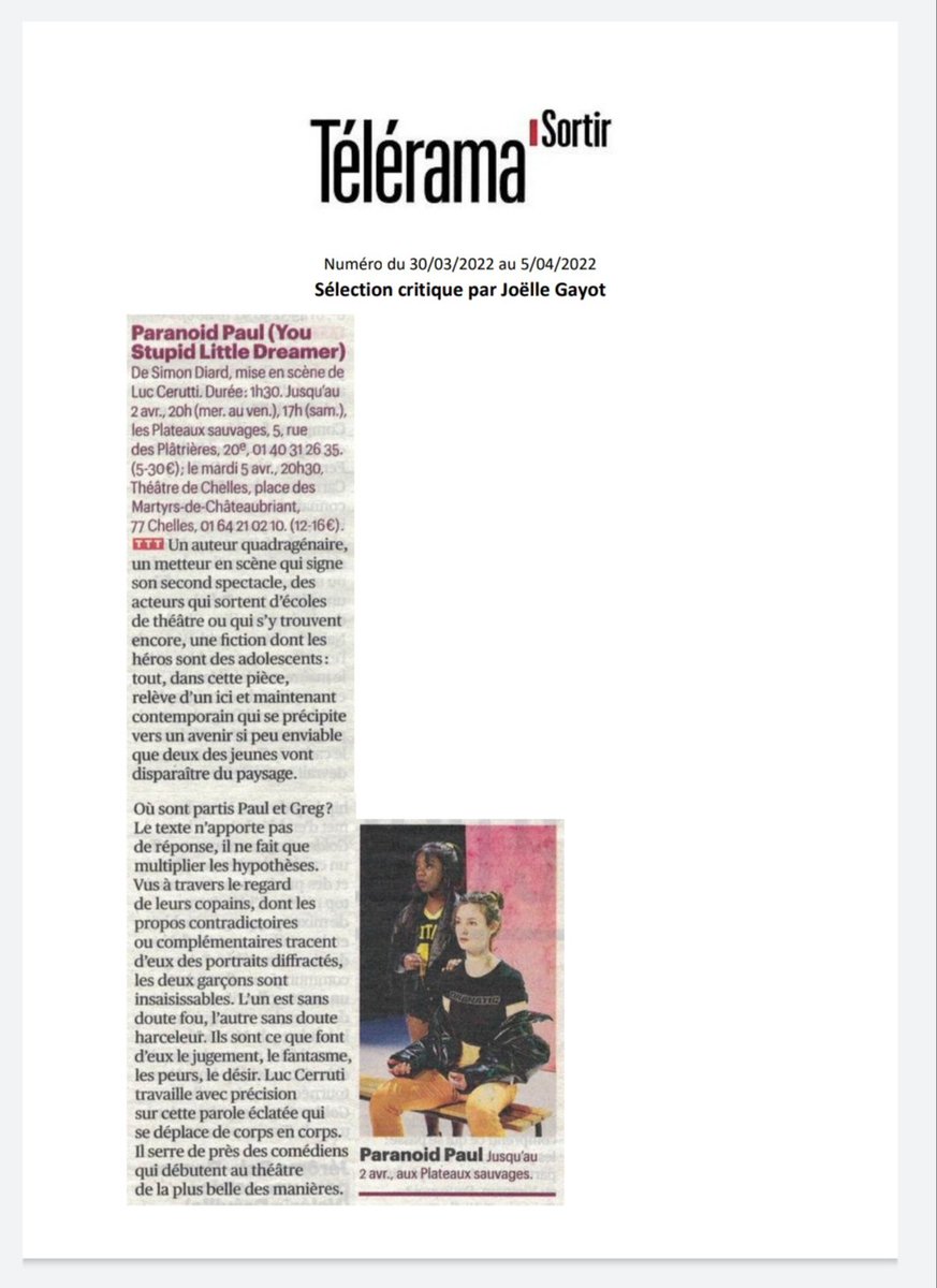 adlcom78's tweet image. Jusqu'au 2 avril @LPSauvages pour découvrir Paranoid Paul 🤗