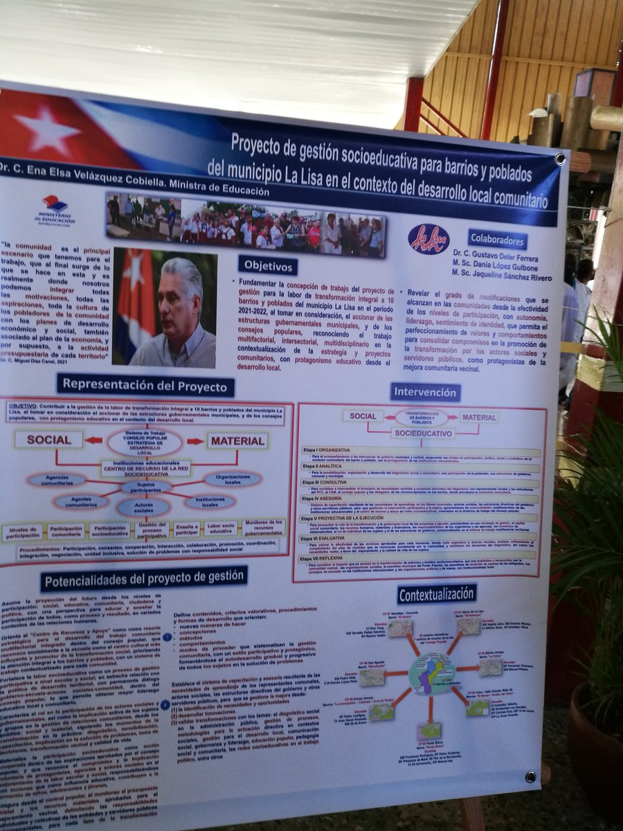 En el Stand 18 de Expocuba, el municipio La Lisa expone los Proyectos de desarrollo local. Educación presenta el Proyecto de gestión Socioeducativo para la transformación de los barrios en este municipio. #CubaEduca #AlBarrioPonleCorazón