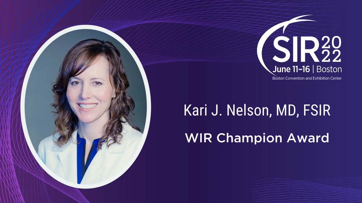 Congratulations to the 2022 <a href="/womenirads/">WomeninIR</a> Champion Award winner, Dr. Kari J. Nelson! Help us celebrate this accomplishment at #SIR22BOS. buff.ly/3LlTrCV