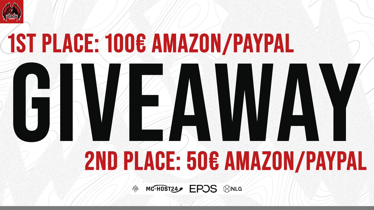 ValravnEsport's tweet image. [#GiveAway] DRAW 6.4.22

Take the chance for 100,- or 50,- €!

First Drawing will get 100,- €!
Second Drawing will get 50,- €!

You just have to follow @ValravnEsport 
retweet and tag 2 Friends in the Comments! 

#PriceIsRight #GiveawayAlert #Amazon #PayPal 
#weAREvR