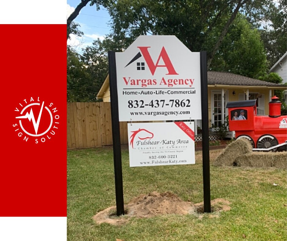 VSignSolutions's tweet image. Consider installing #postandpanel yard signs to promote your properties and increase drive-by traffic! 

For your post and panel signage needs in Katy, TX, contact Vital Sign Solutions:  

☎️346-307-7557 
vitalsignsolutions.com 

#vitalsignsolutions #houstonsigns #katytx
