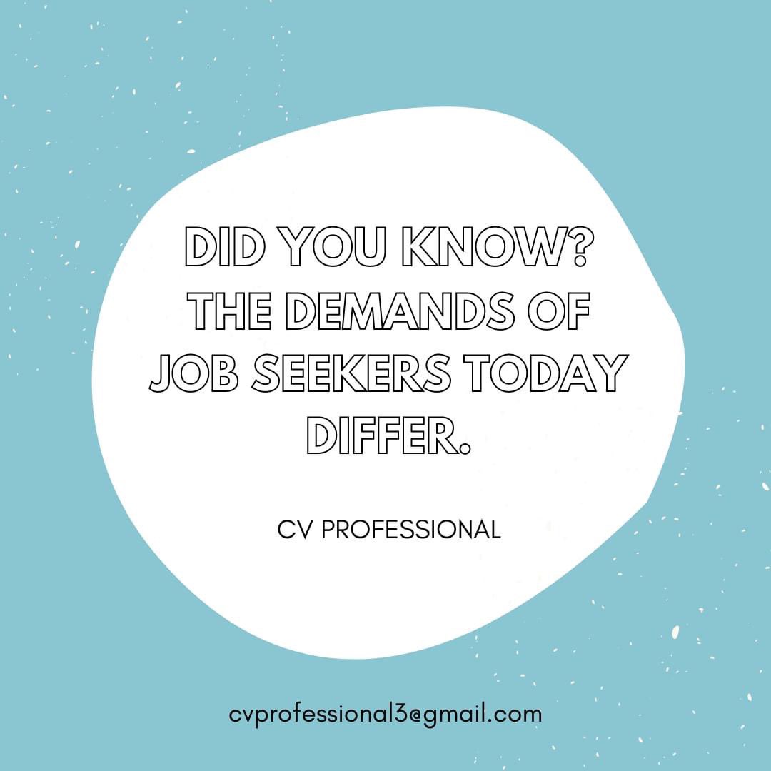 cvprofessional7's tweet photo. Did you know? 🧐
The demands of job seekers today differ.
This is why businesses like CV Professional exist. We stay on trend with the most recent resume/CV tools so that you don't have to.
#CVProfessional #resumes #resumewriting #resume #resumetips #resumehelp #resumewriter https://t.co/xXJBOjfLCD