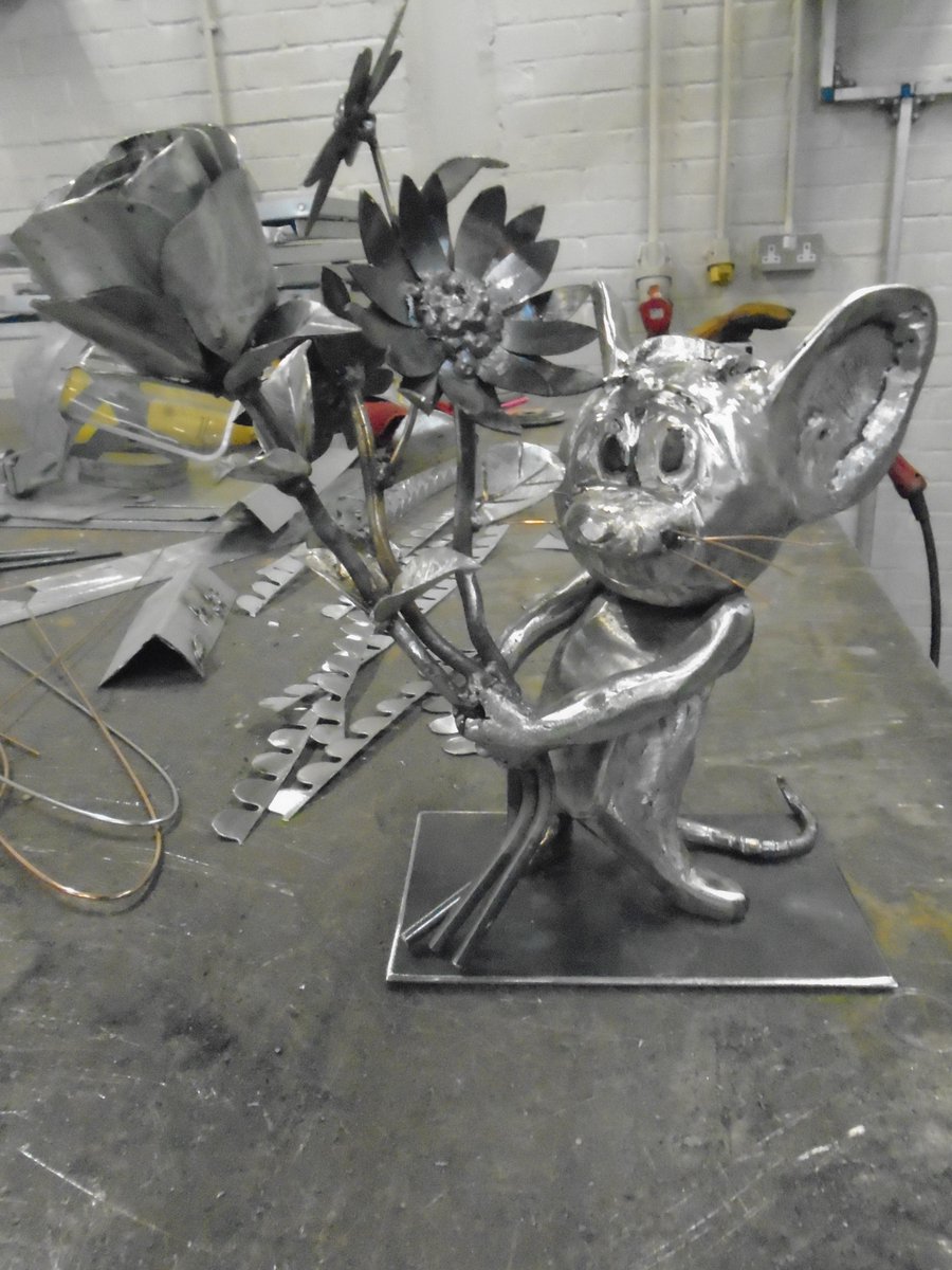 A wonderful piece of #art from one of the men <a href="/HMPWarrenHill/">HMP Warren Hill "Conditions of Success"</a> made in the #welding #workshop from #scrap #Metal 
#Creative #talent #arts #enable #opportunity  #talent #hiddentalent