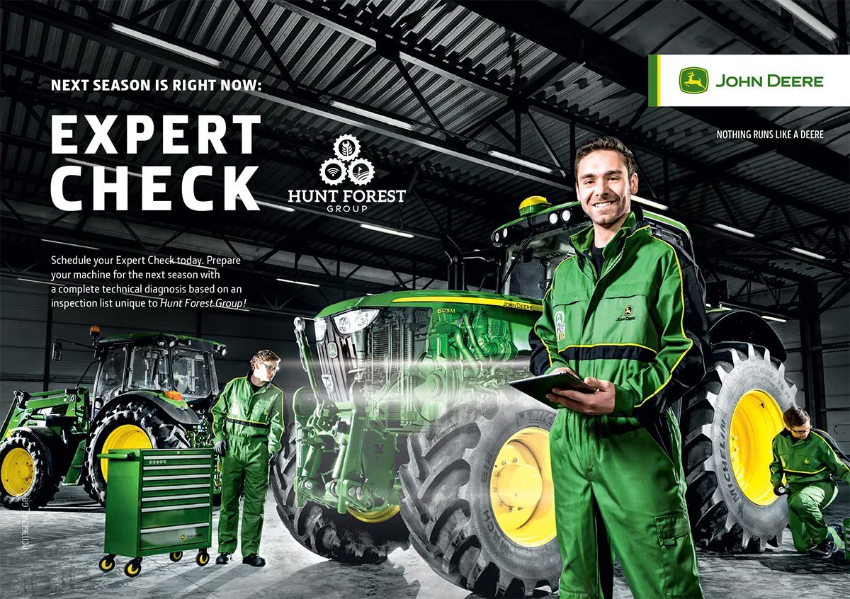 Has your machine had its Expert Check?
FInd out more here:  buff.ly/3umYAUx
#expertcheck #service #huntforestgroup #huntforest #johndeere #tractor #engineer #technicians #machinery