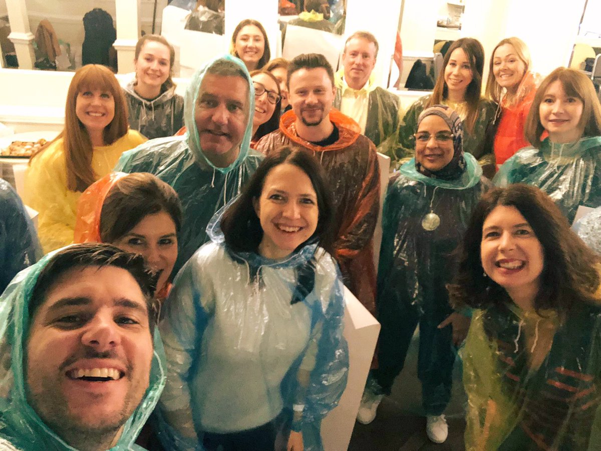 As with all good team meetings - plastic capes were a key accessory 😉. The energy and passion of having all of us together from  🇬🇧 🇮🇪 🇸🇦 🇿🇦 🇦🇪 🇺🇸 was really productive. Really proud of this team! #WeAreHPE