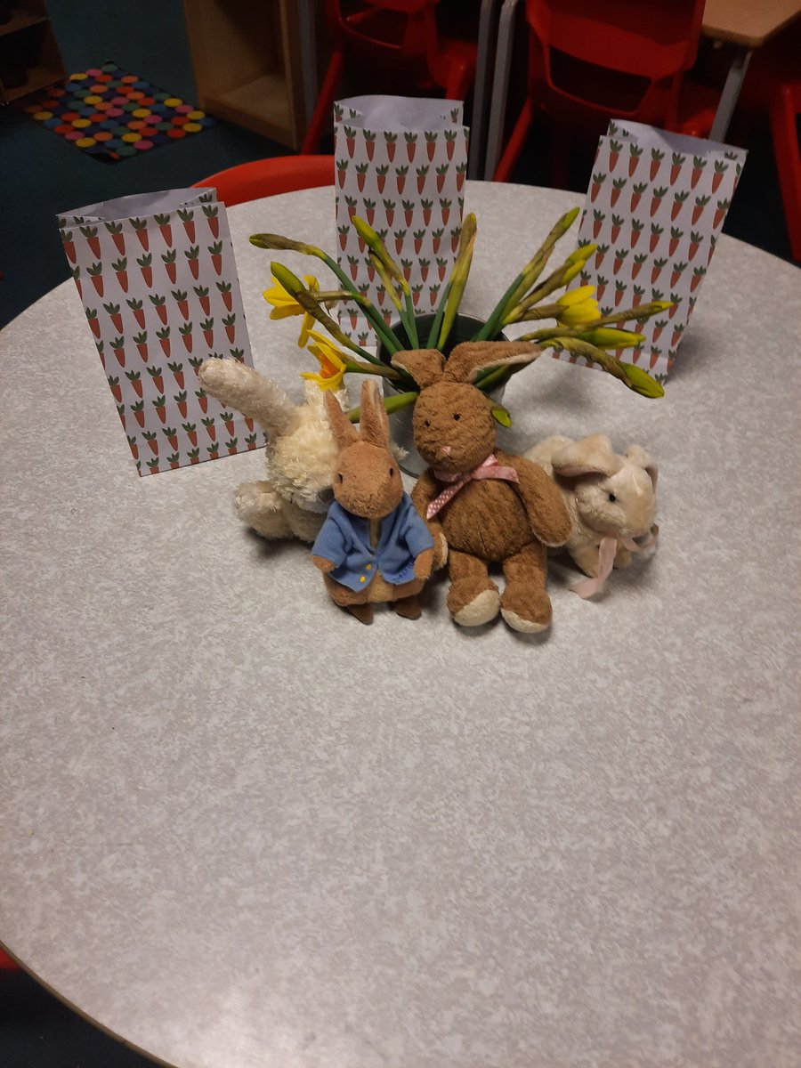 hill_primary's tweet photo. We loved welcome our EYFS pupils to school today for a 'hoppy' reading treat! 🐣 https://t.co/JQKebzTPEB