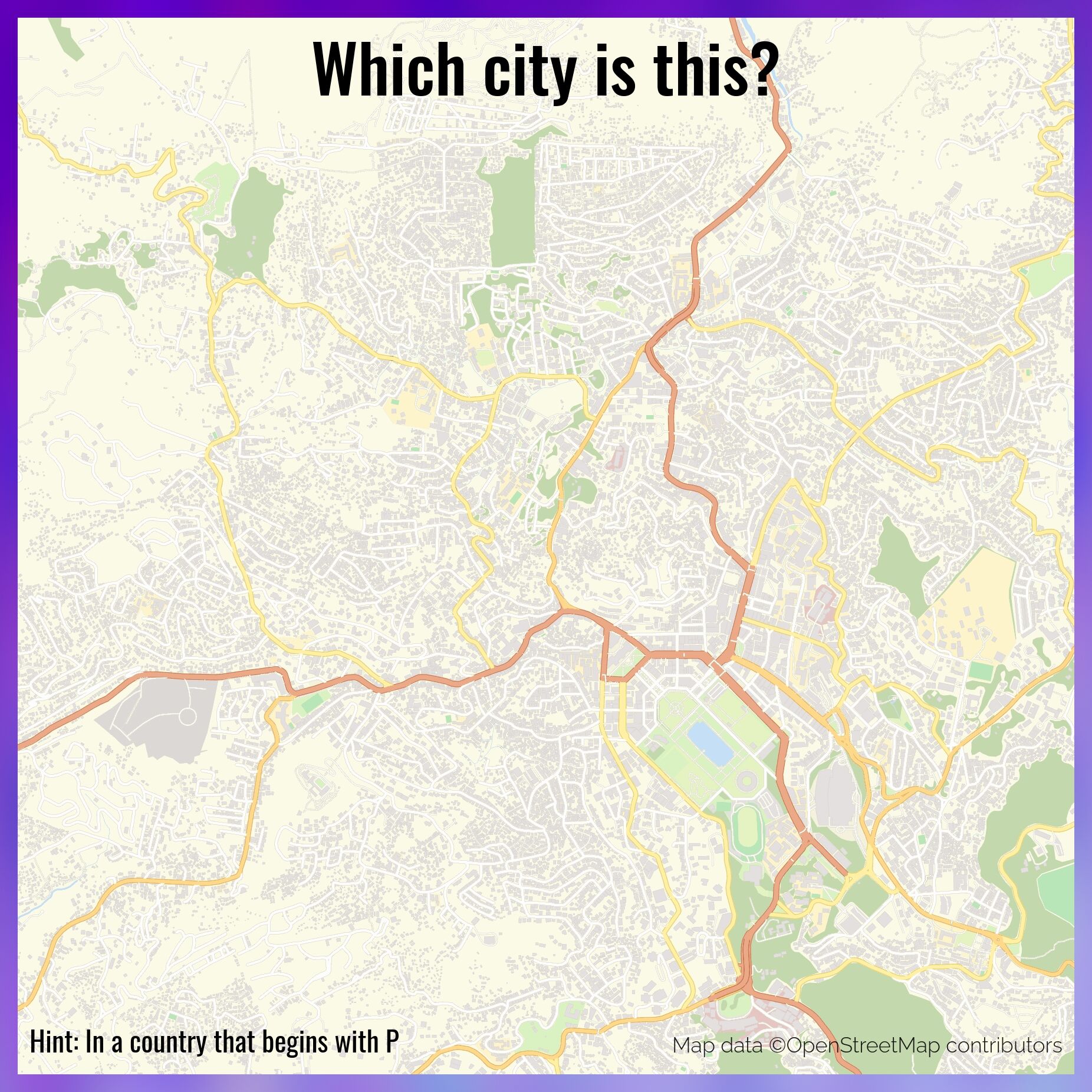 The City Map Quiz The City Map Quiz