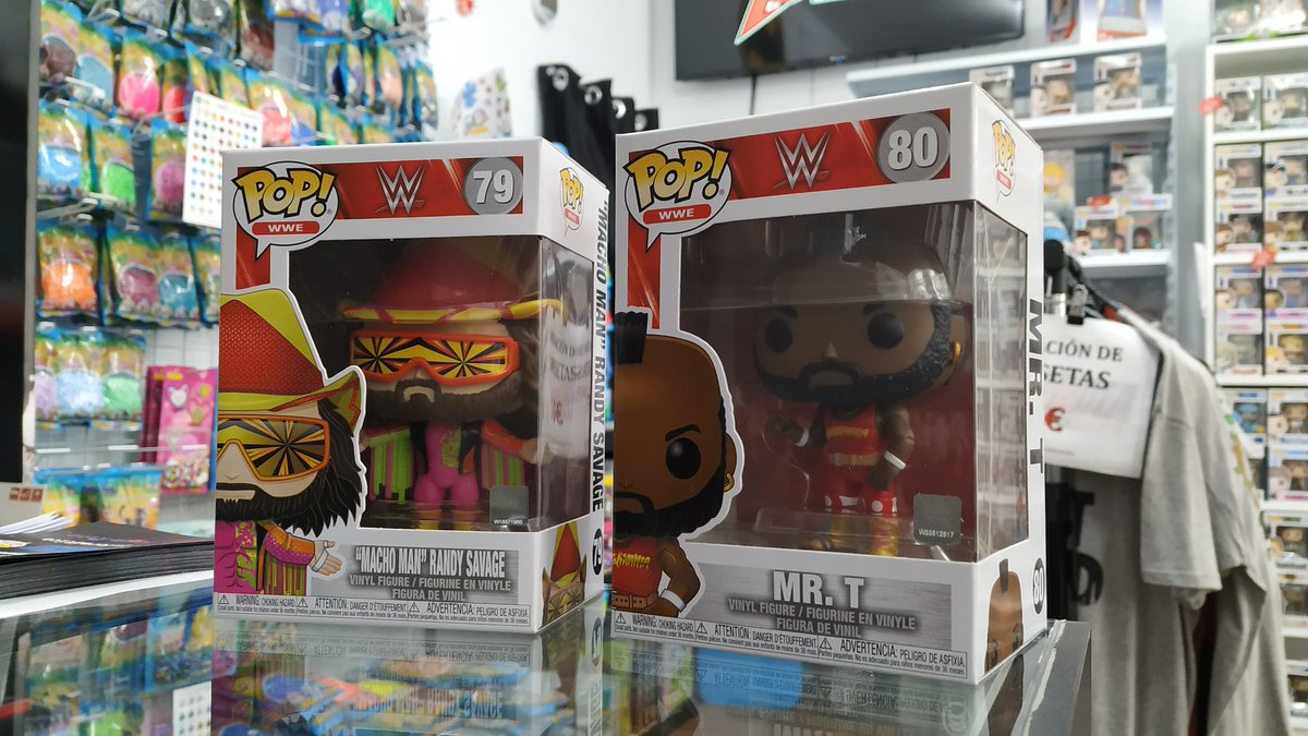 Alkadia_es's tweet photo. Funko Pops WWE "Macho Man" Randy Savage y Mr. T #WWE Disponibles en tienda #Alkadia #AlcaládeHenares https://t.co/CWCMNAXKOV