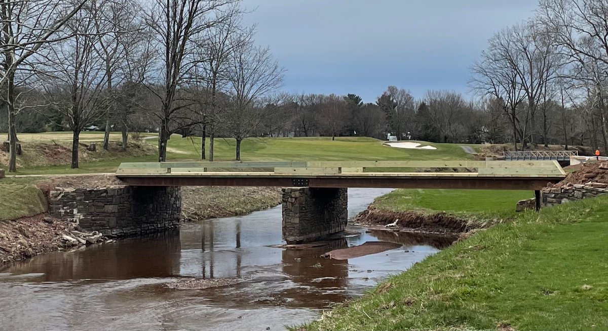 Our team had some fun getting this maintenance bridge back in place this Winter. Stronger than ever!