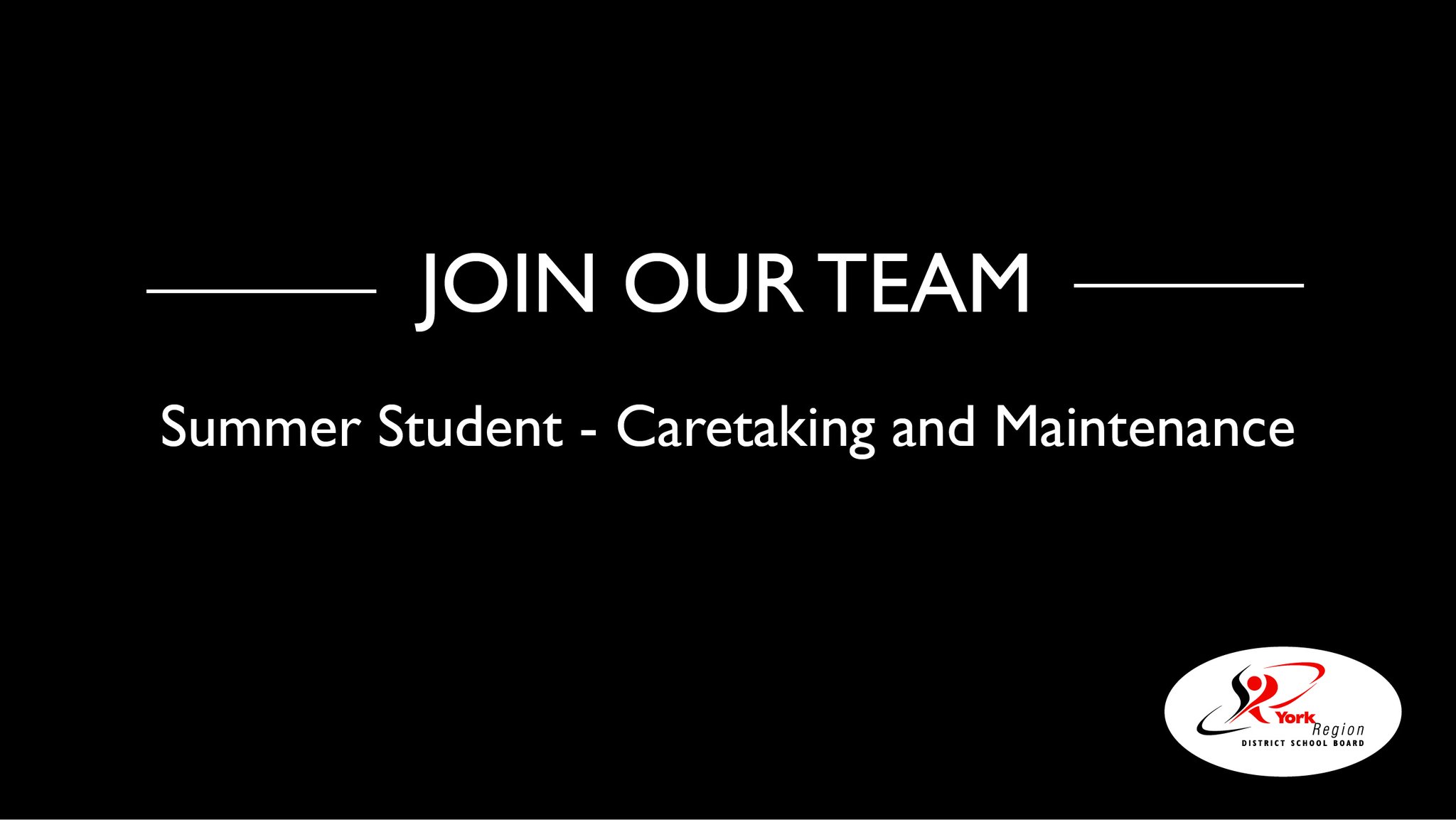York Region DSB on Twitter join the YRDSB team as a Summer