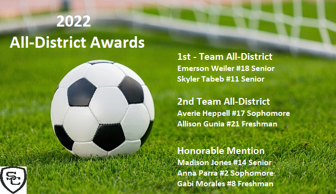 ladybuffssoccer's tweet photo. Congratulations to our Lady Buffs; 2022 All-District Award recipients!!! Strong Alone, unstoppable together! #GoBuffs #iLoveMyTeam #BeepBeep @scbuffalostrong  @SamuelClemensHS https://t.co/UOw8MXKMbR