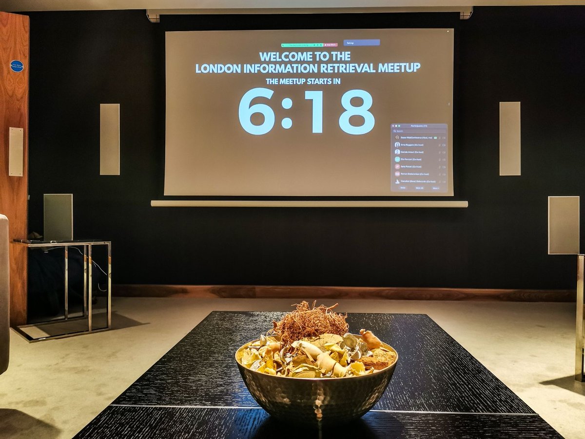 SeaseLtd's tweet photo. We are ready for the London Information Retrieval Meetup!
join us on zoom by registering on our meetup page
https://t.co/98rCe6VeDW
#meetup #freeevent #informationretrieval #sease #softwareengineer #searchengineer #searcharchitect #machinelearning #learningtorank #datascience https://t.co/Rs98gtowwt