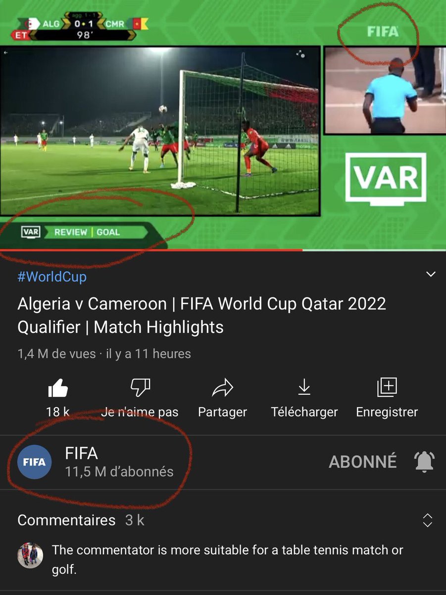 MissZ__27's tweet photo. Is that fair ?????? 
#Replay_Algeria_Cameroon https://t.co/Imn6n2sOwX