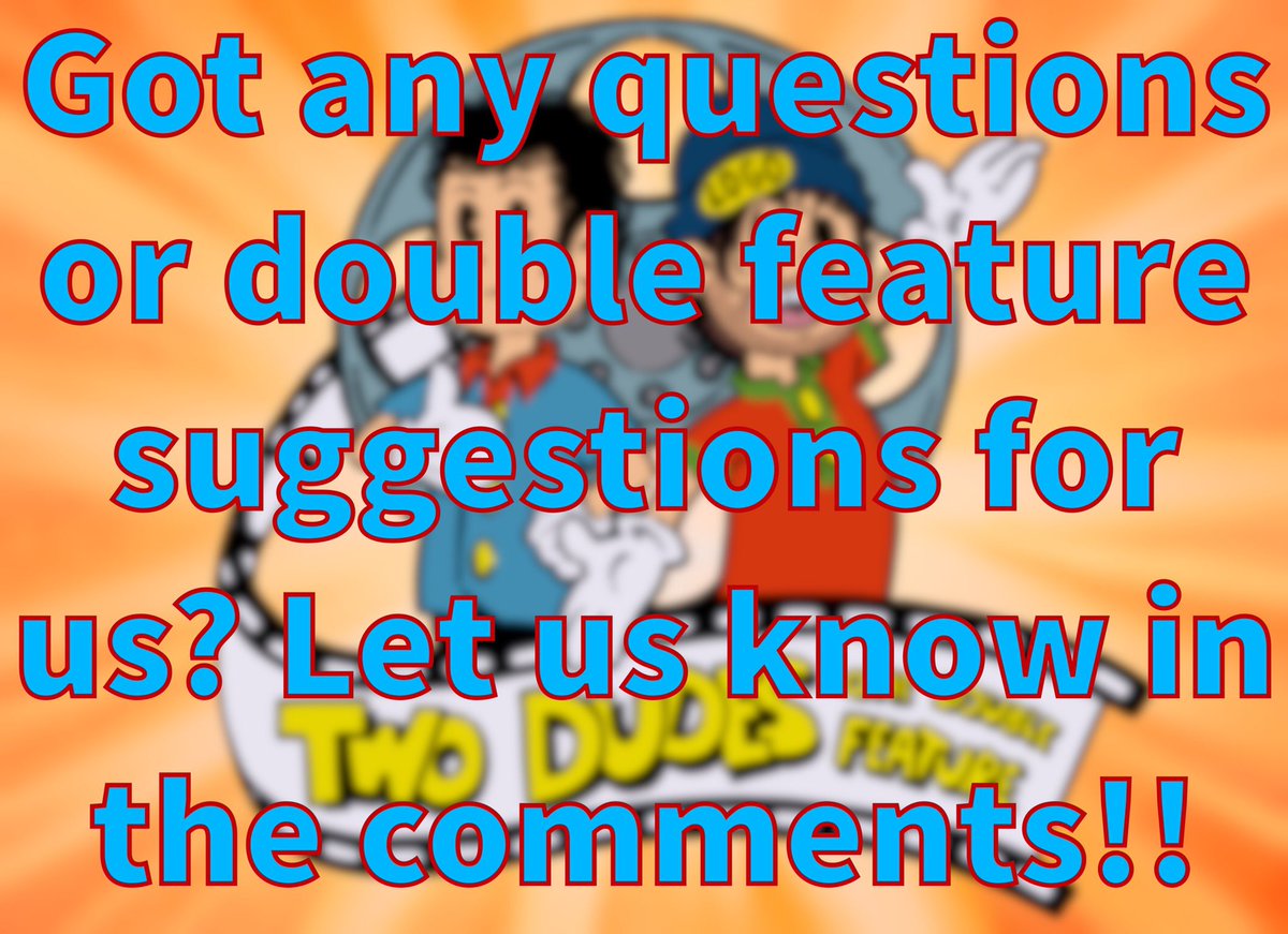 TwoDudes7's tweet photo. This week, we’ve got our first listener suggested episode in a while! We haven’t recorded it yet. If you’d like to ask us a question, or just had a suggestion for a future episode, let us know!

#podcast #moviepodcast #twodudes #doublefeature #twodudesonedoublefeature https://t.co/sxTSH8OMZX