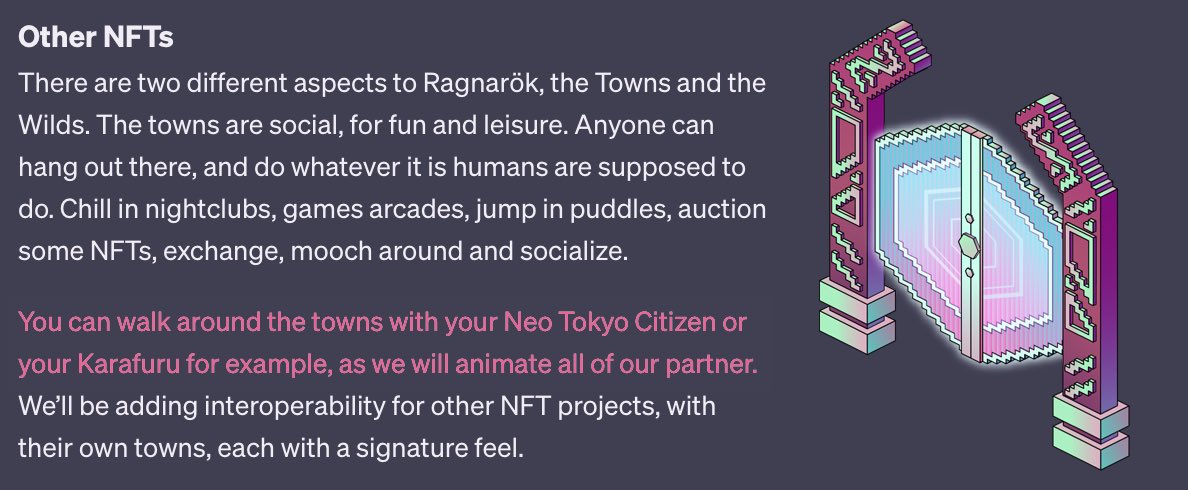 Ragnarok WL Giveaway

1x💊WL (50%OFF) Best Answers
9x👾WL (NO GAS)

Rules
1. Discord ID, Like, RT &amp; tag 3frens
2. Follow @RagnarokMeta @FoxtrotETH
3. Mention other NFT projects you want us to partner &amp; reason why they will add values to Ragnarok

48h⏳
#NFTGiveaway #NFTGiveaways