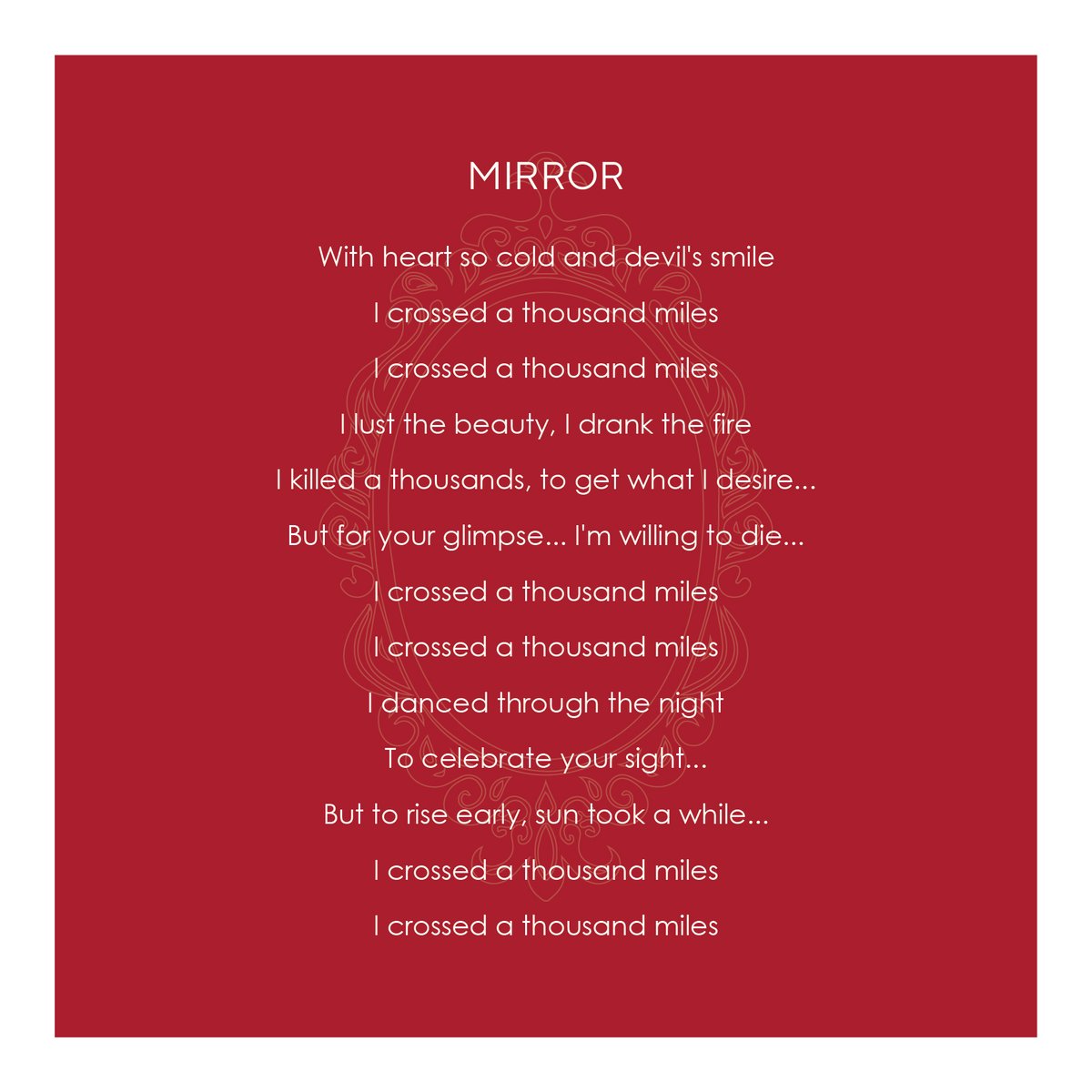 AishwaryaParse4's tweet photo. KHILJI- a perspective
.
Inspired from an Indian period drama by Sanjay Leela Bhansali, based on the poem by the same name 'Padmaavat' by Malik Muhammad Jayasi.✒️
.
Have you ever been in one-sided love?
.
#mirror #padmavat #allaudinkhilji #adaptation #bindmoggle #RanveerSingh https://t.co/v9dTyTCC4F