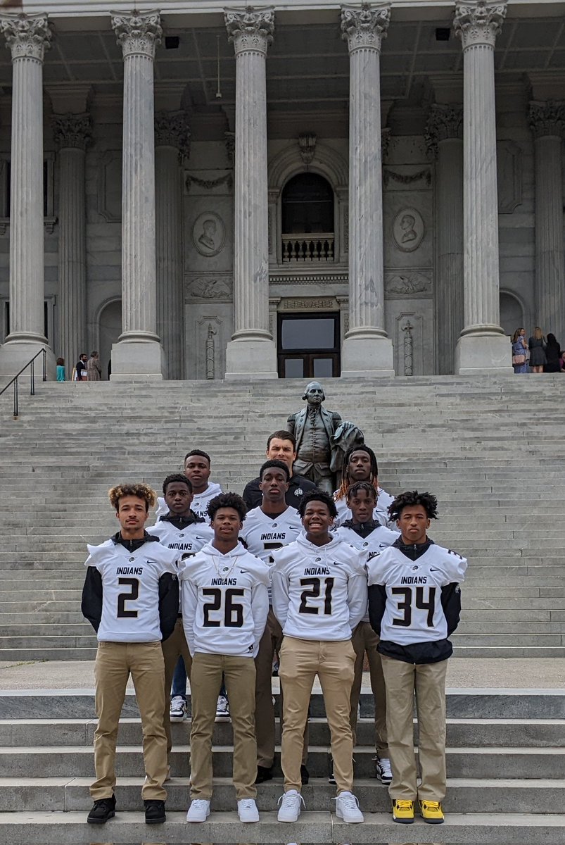CoachSmiley20's tweet photo. Proud of this group! 2021 5A State Champs! @GaffneyFootball 
#DBs #NoFlyZone https://t.co/mFGojrU6jo