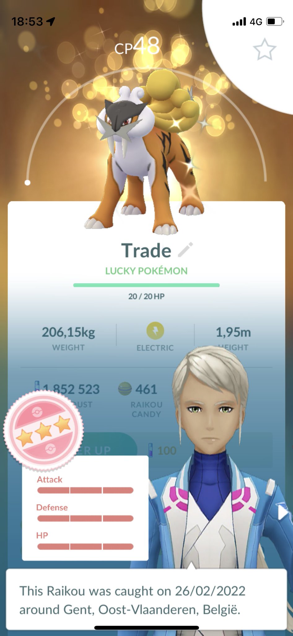 Pokemon Raikou lvl 100