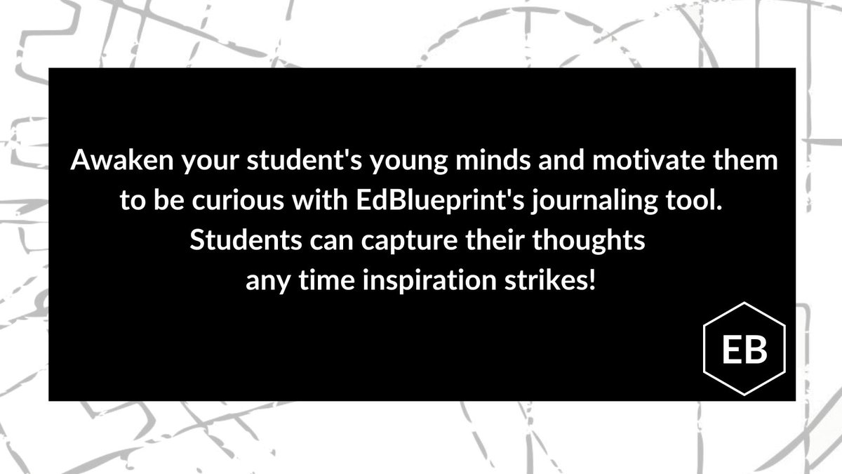 ed_blueprint's tweet photo. Help your students awaken their minds with EdBlueprint's journaling tool! #studentsuccess #lifelonglearning #adhdawareness #adhd #education #studentempowerment #reading #teachersrock #greatteachers #educationmatters #possibilty #motivation #edblueprint https://t.co/n5Mq7NxLVv