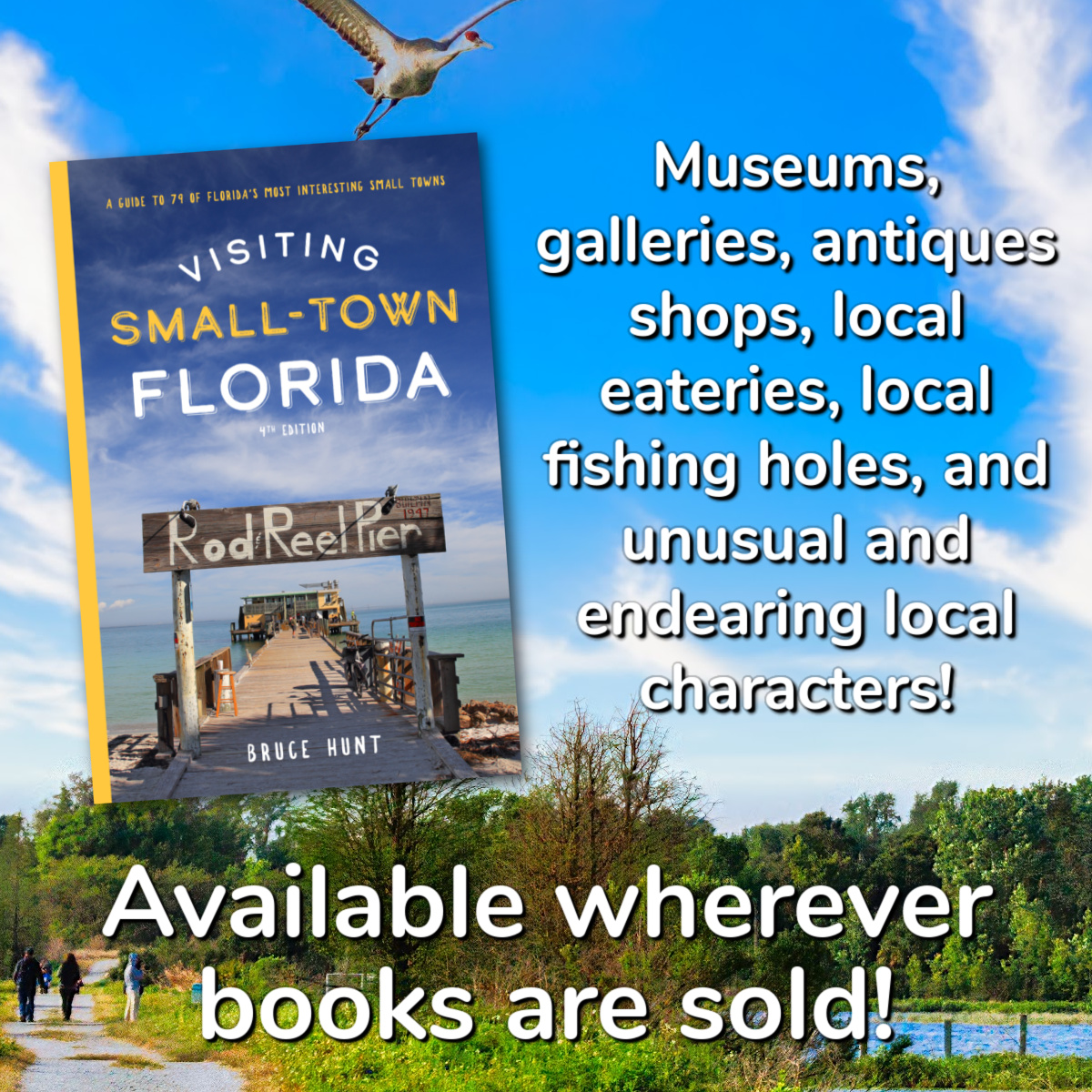 _PineapplePress's tweet photo. This latest edition of Bruce Hunt's popular guide, Visiting Small-Town Florida reveals the real, old-time Florida still to be found on the back roads of the Sunshine state.

Find it wherever books are sold!

#pineapplepres #book #travelguide #smalltown #smalltownlife #florida https://t.co/TT6iEZjigE